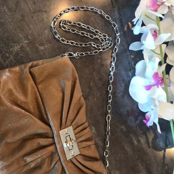 Gold Shimmer Big Buddha Clutch Purse - Picture 5 of 6